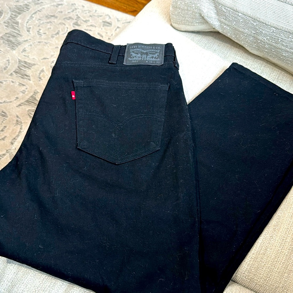 Men’s Levi 541 black jeans, 38W / 30L, great condition, rarely worn